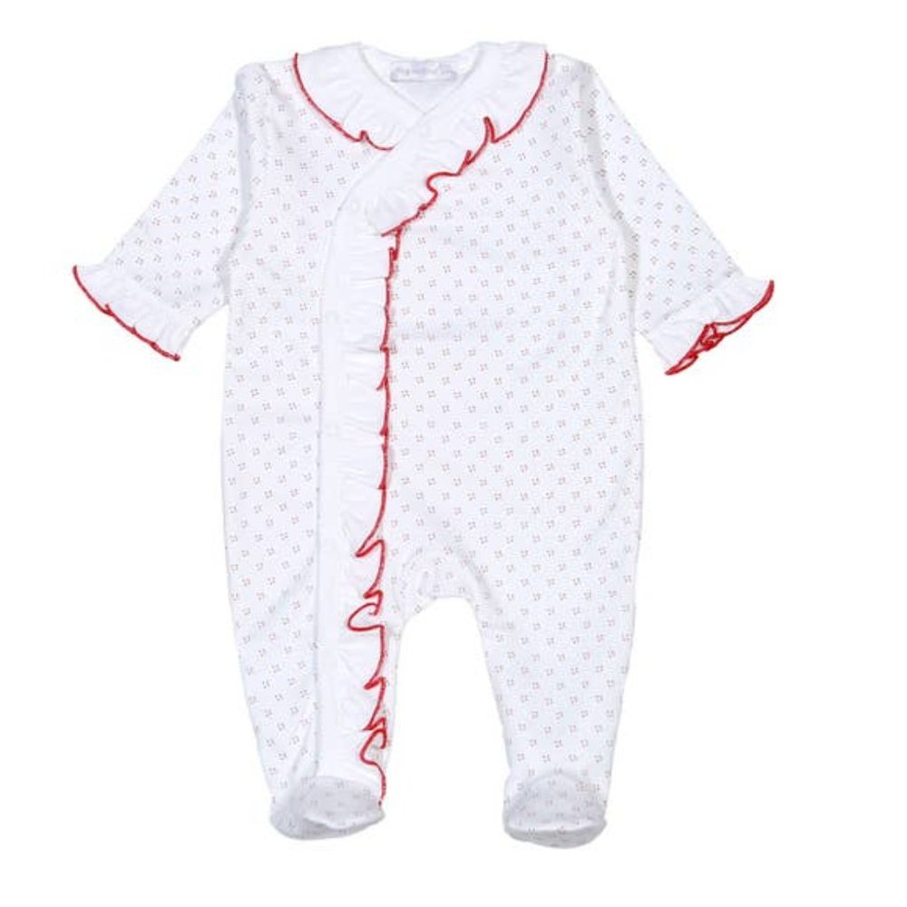 NWT Hug Me First Ruffled Footed Onesie